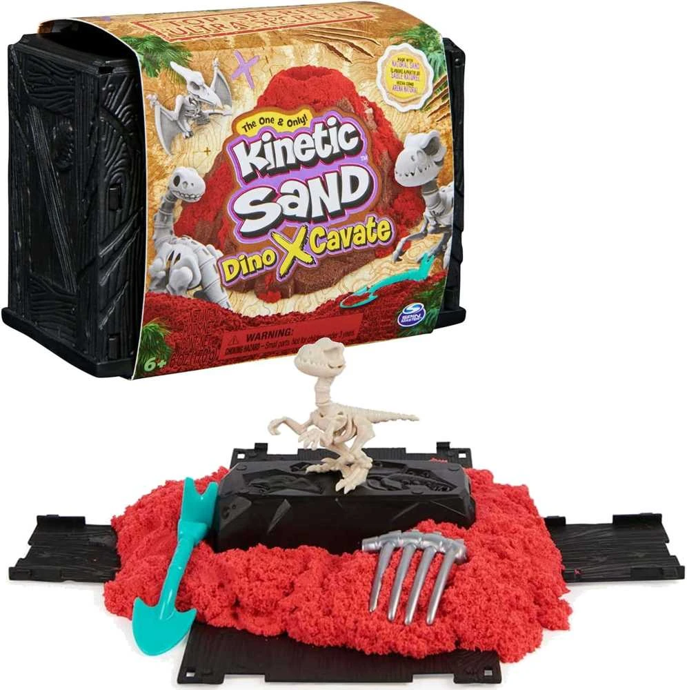 Kinetic Sand Excavation Dino XCavate Paieškos rinkinys Skeleton Dinosaur Kinetic Sand + priedai