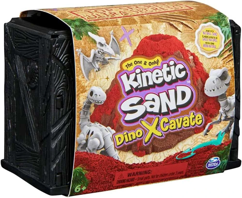 Kinetic Sand Excavation Dino XCavate Paieškos rinkinys Skeleton Dinosaur Kinetic Sand + priedai