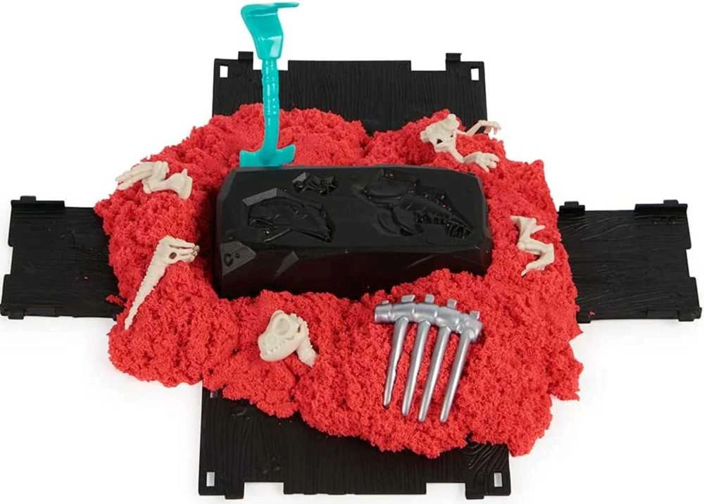 Kinetic Sand Excavation Dino XCavate Paieškos rinkinys Skeleton Dinosaur Kinetic Sand + priedai