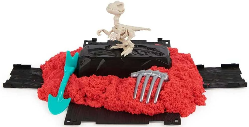 Kinetic Sand Excavation Dino XCavate Paieškos rinkinys Skeleton Dinosaur Kinetic Sand + priedai