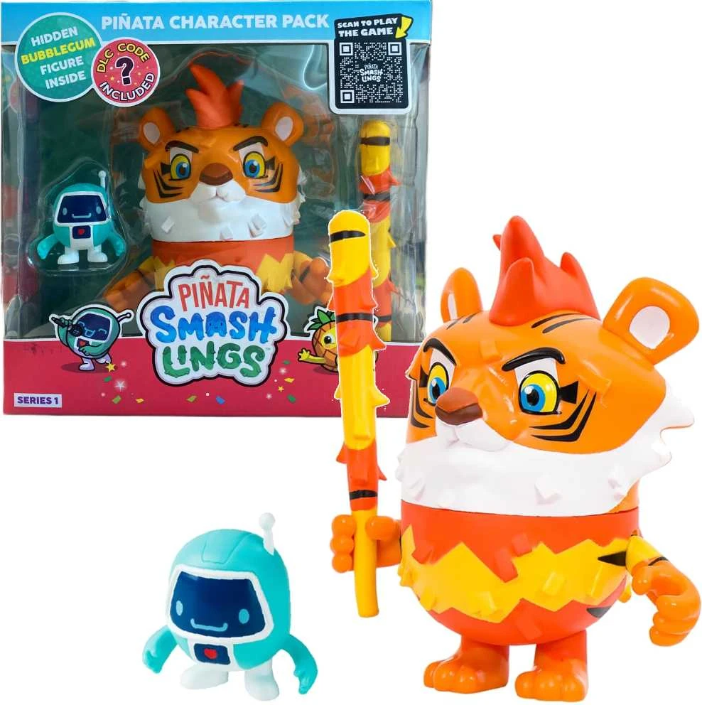 Pinata rinkinys SmashLings Pinata Tiger Mo + 2 figūrėlės