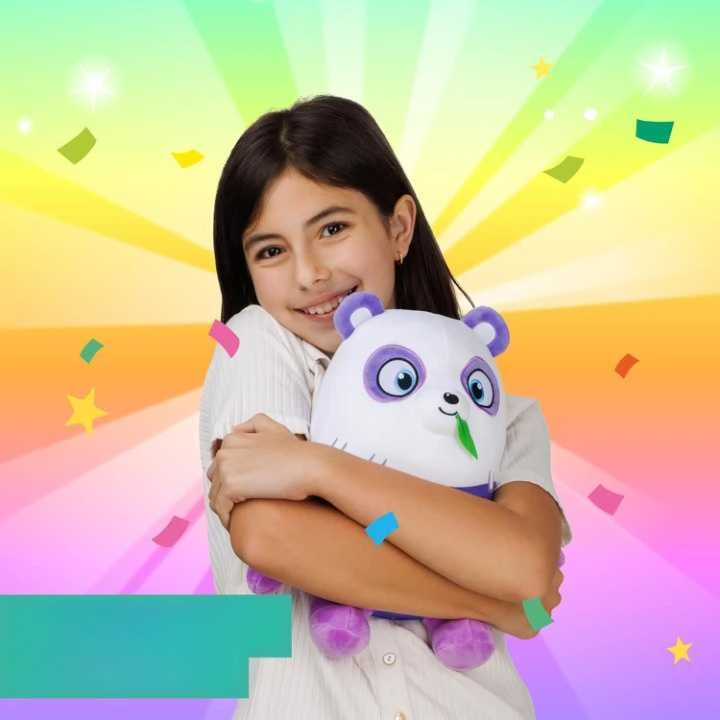 Almarina Pinata Smash Lings Buddies pliušinis žaislas Sana minkštas pliušinis žaislas violetinė Panda 30 cm