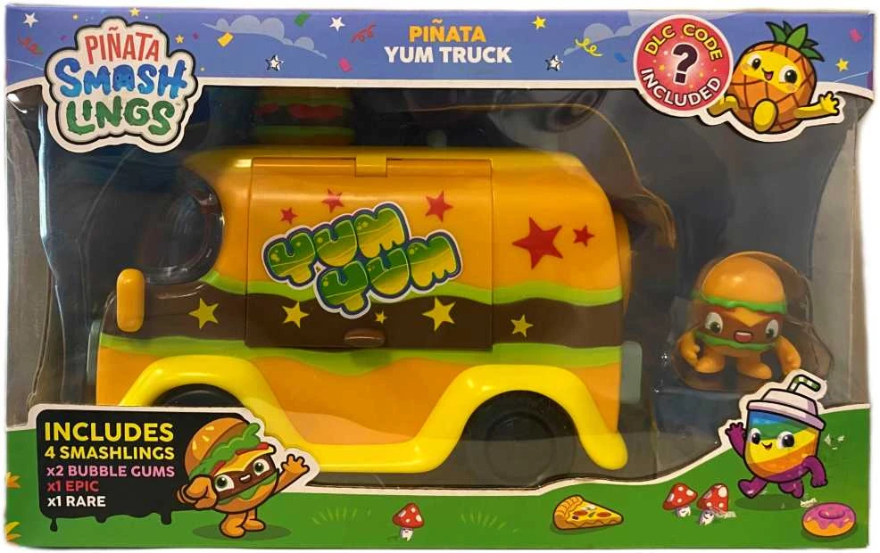 Almarina Pinata SmashLings Pinata Yum Truck maisto vagonėlio rinkinys + 4 figūrėlės