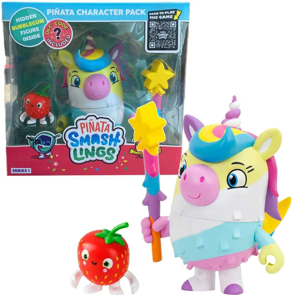 Pinjatos rinkinys „SmashLings Pinata Unicorn Luna“ + 2 figūrėlės