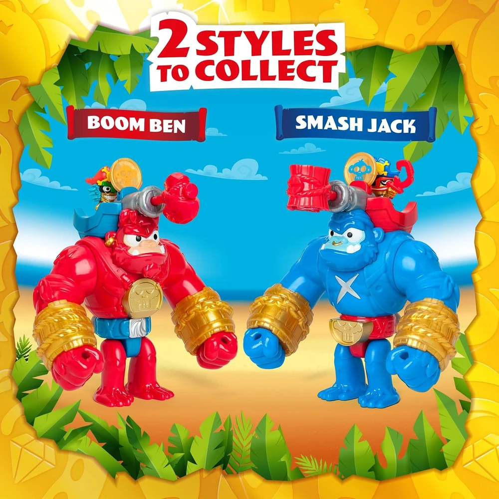 ORBICO Piratix Adventure World Rinkinys su figurką i akcesoriami Crazy Jungle Gorilla Bros Boom Ben