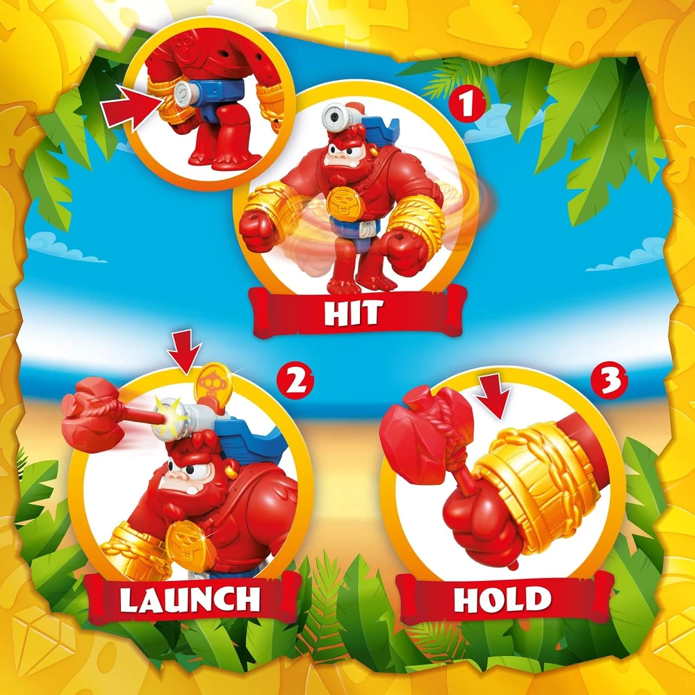 ORBICO Piratix Adventure World Rinkinys su figurką i akcesoriami Crazy Jungle Gorilla Bros Boom Ben