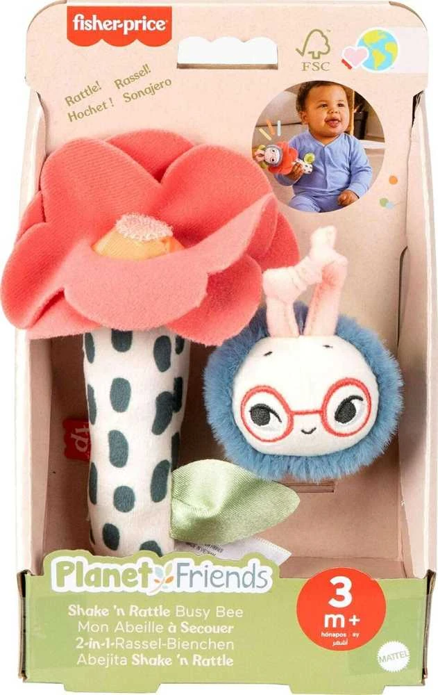 Fisher Price Mattel FP PLANET FRIENDS BIE SENSORIUS HYR56 WB4