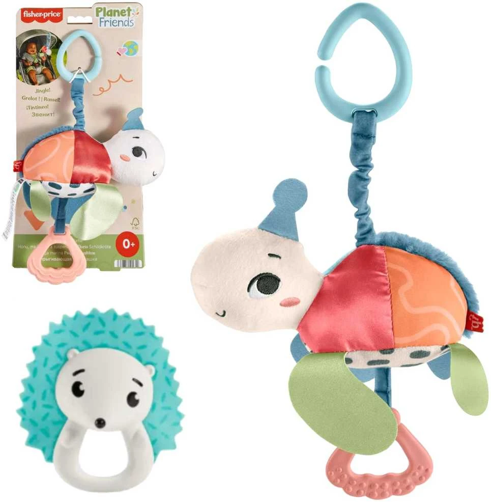 Mattel Planet Friends Sea Me Bounce vėžlys vežimėlio kabykla