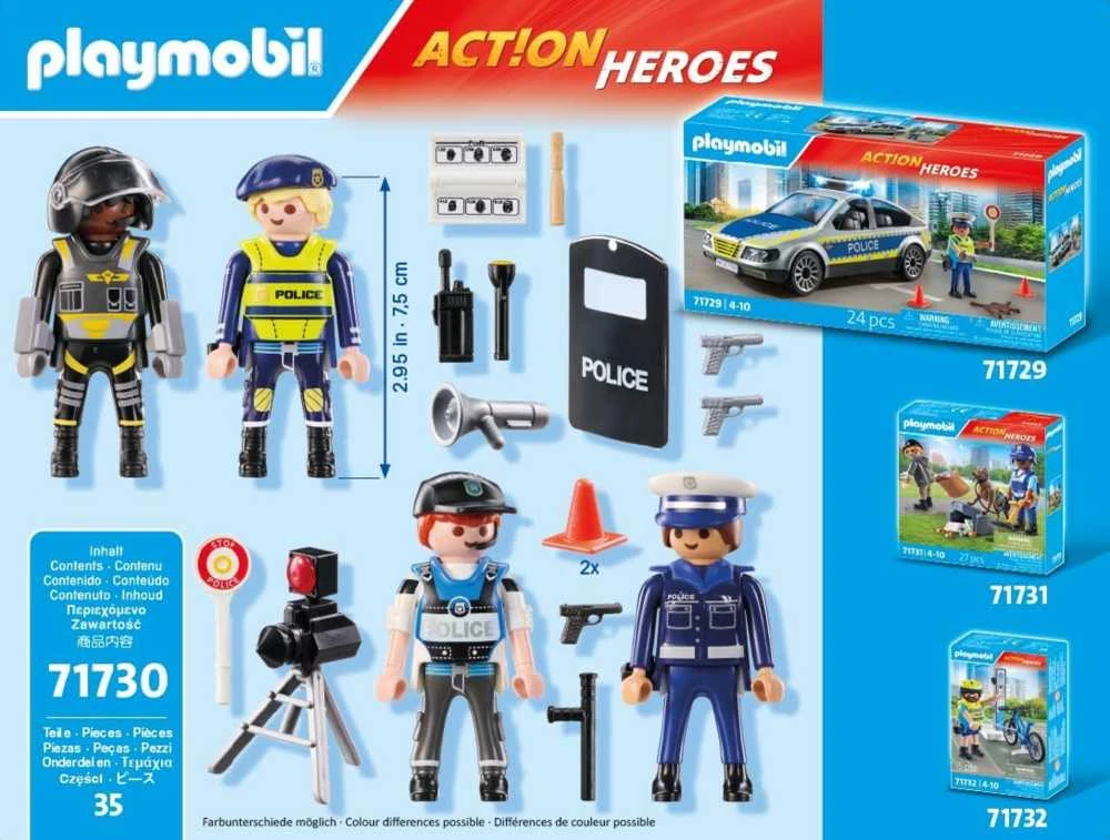 „Playmobil Action Heroes“ 71730 Rinkinys policijos figūrėlės