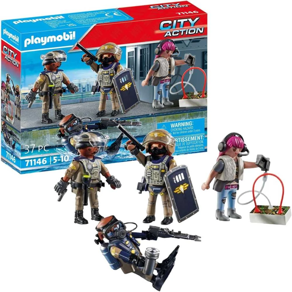 PLAYMOBIL CITY ACTION Specialiųjų pajėgų komanda 71146
