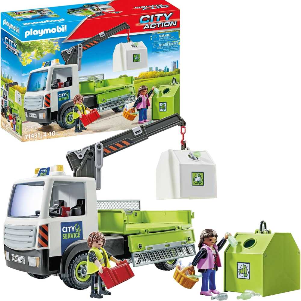 Playmobil City Action 71431 Sunkvežimis su stikline tara