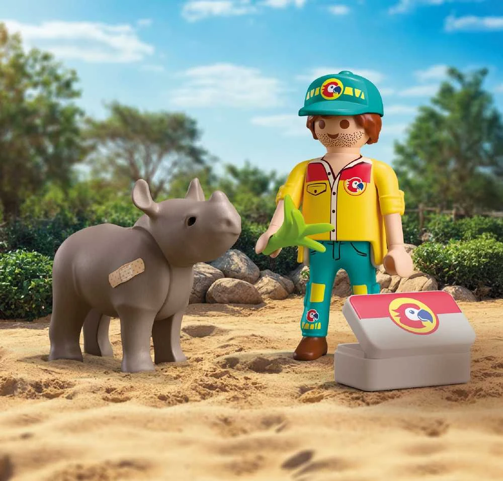 Konstruktorius Playmobil Ranger with Rhino 72025