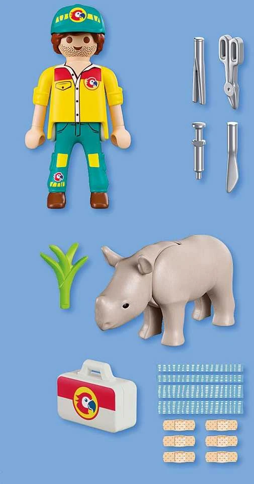 Konstruktorius Playmobil Ranger with Rhino 72025