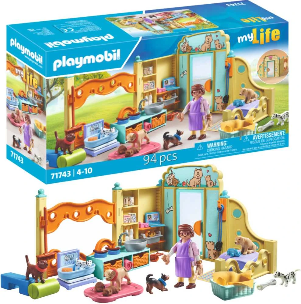 Playmobil My Life 71743 šuniukų namai