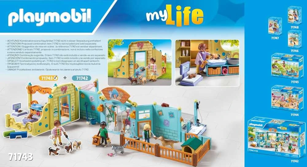 Playmobil My Life 71743 šuniukų namai