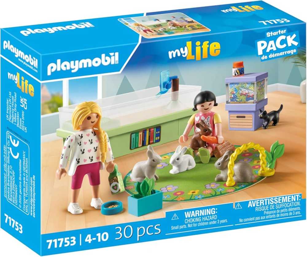 Playmobil Medinės kaladėlės mergaitėms su kiškučiais