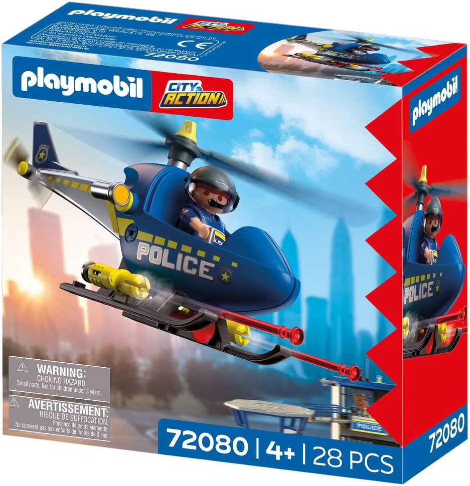 Konstruktorius Playmobil Police Helicopter (72080)