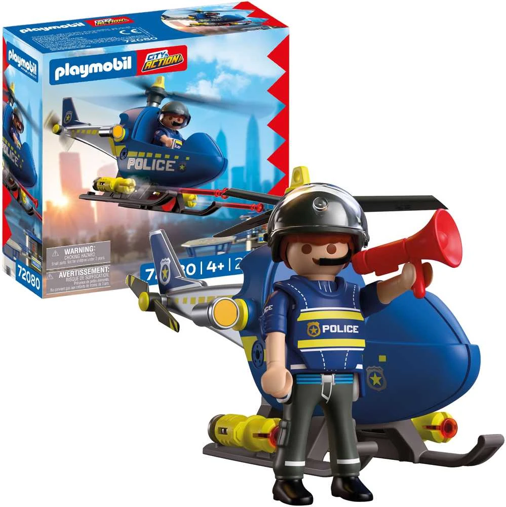 Konstruktorius Playmobil Police Helicopter (72080)