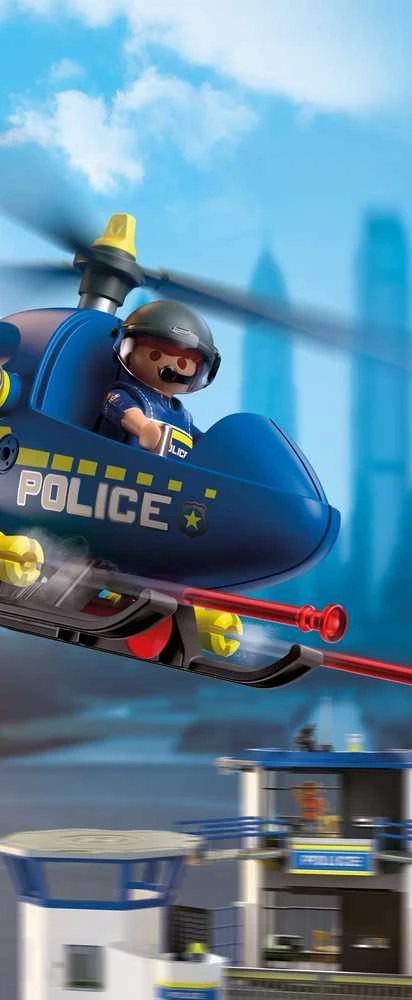 Konstruktorius Playmobil Police Helicopter (72080)