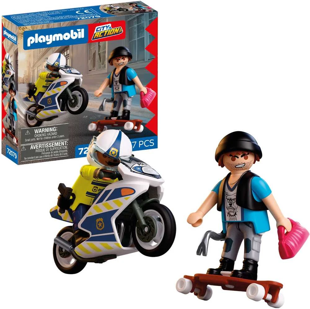 Konstruktorius Playmobil Motorcycle Chase (72079)