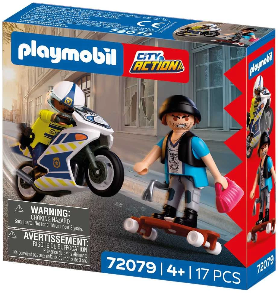 Konstruktorius Playmobil Motorcycle Chase (72079)