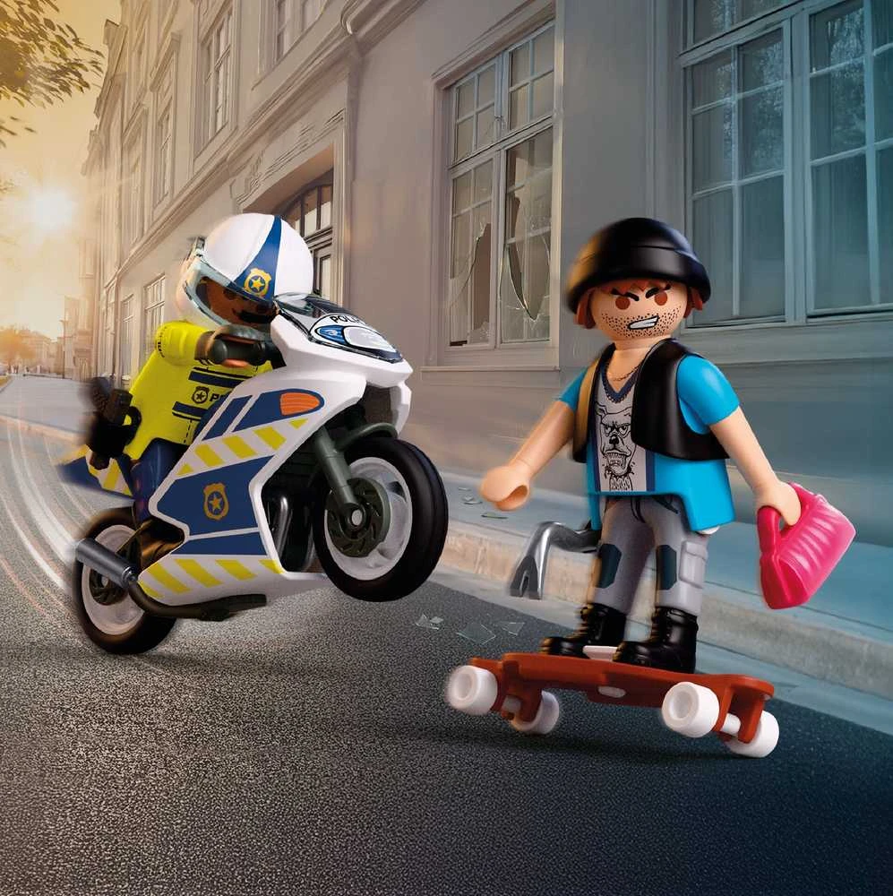Konstruktorius Playmobil Motorcycle Chase (72079)