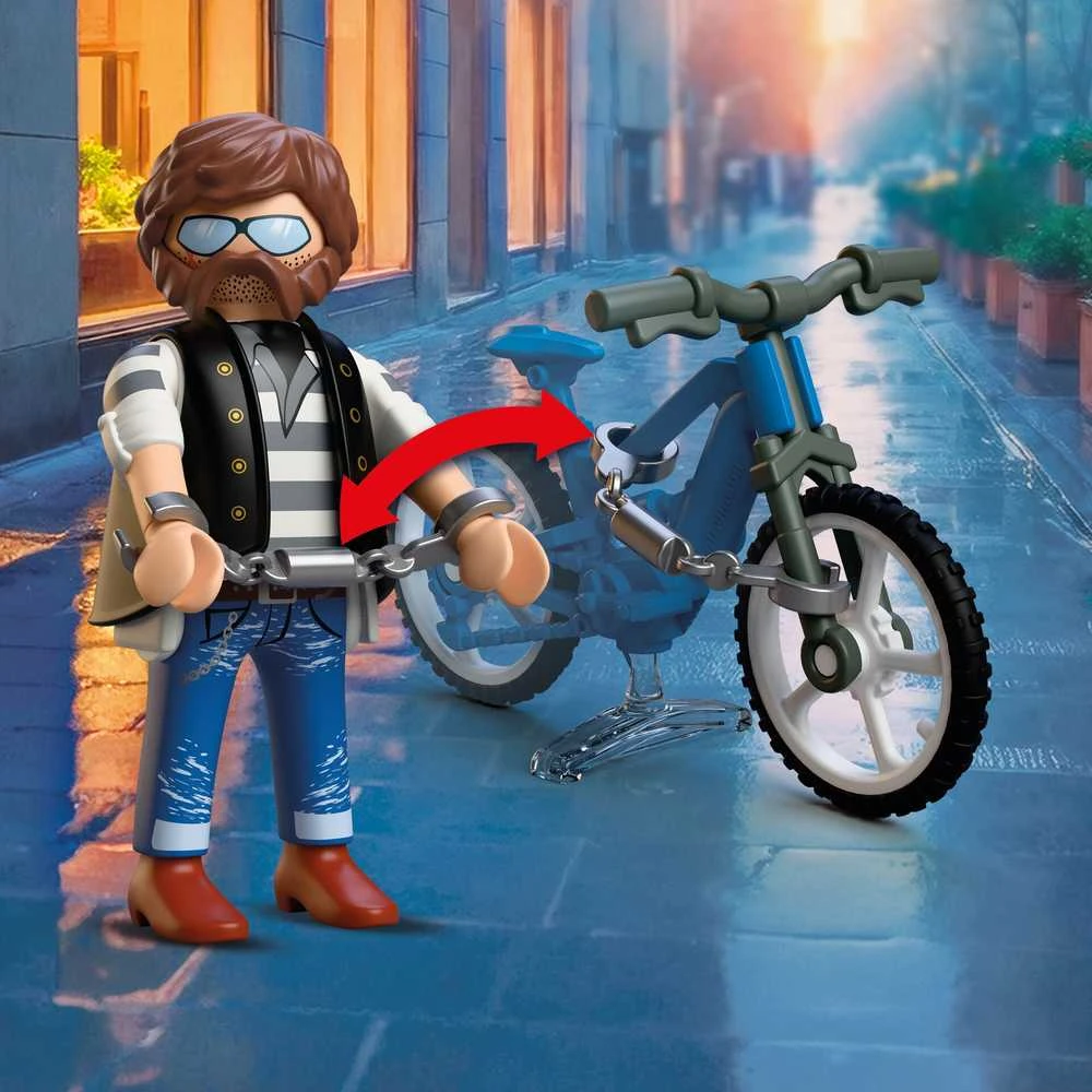 Konstruktorius Playmobil Dviračio vagystė (72076)
