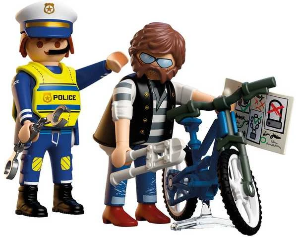 Konstruktorius Playmobil Dviračio vagystė (72076)