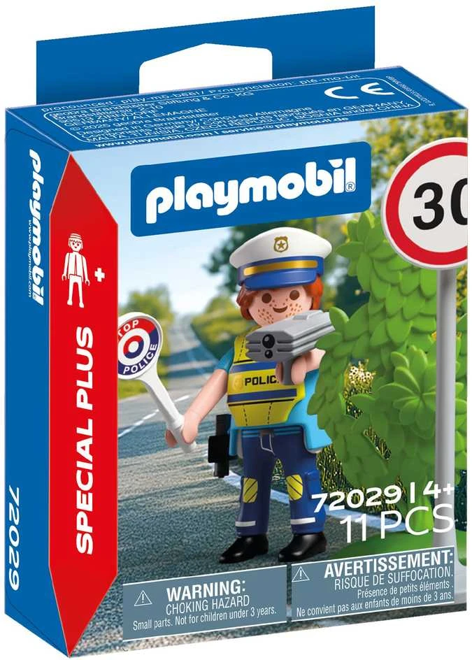 Konstruktorius Playmobil Policijos pareigūnas su greičio matuokliu 72029
