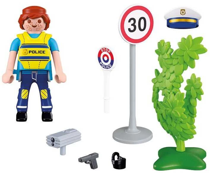 Konstruktorius Playmobil Policijos pareigūnas su greičio matuokliu 72029