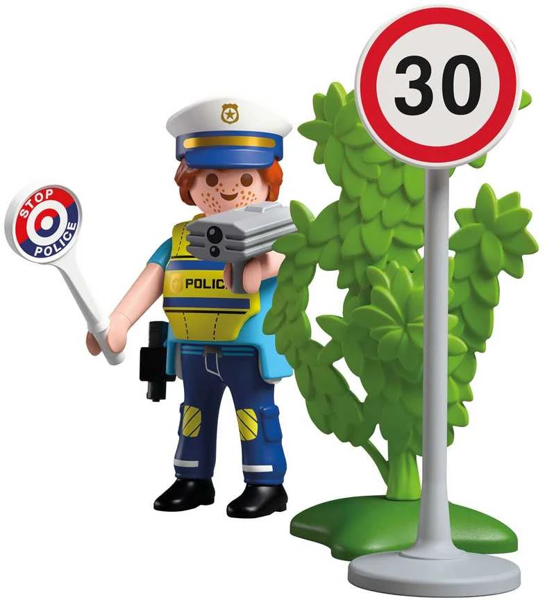 Konstruktorius Playmobil Policijos pareigūnas su greičio matuokliu 72029