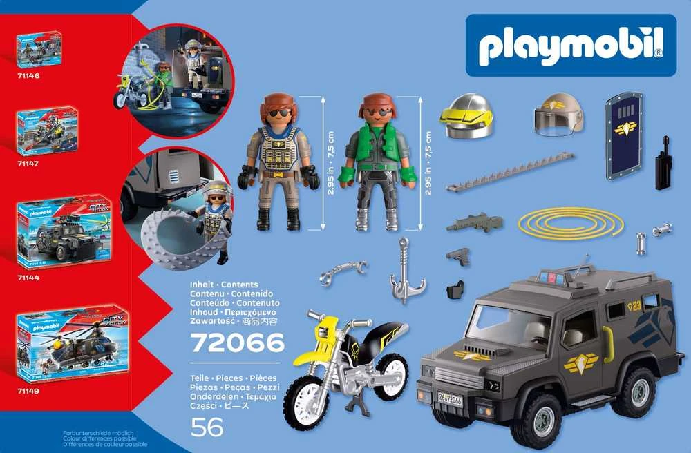 Konstruktorius Playmobil Tactical Police Unit (72066)