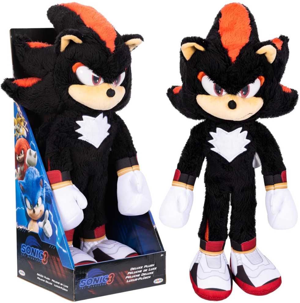 Jakks Pacific Pliušinis Sonic 3 the Hedgehog Deluxe Shadow 35 cm