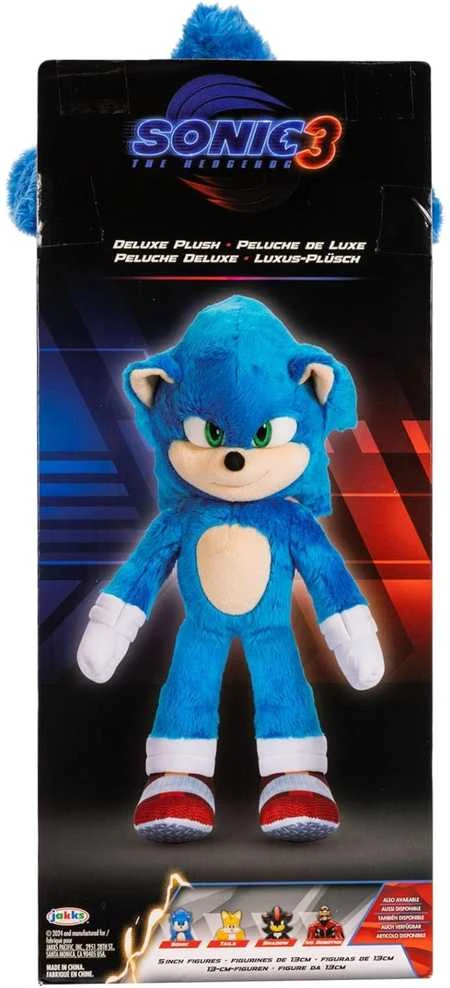 Jakks Pacific Pliušinis žaislas Sonic 3 the Hedgehog Deluxe Sonic 35 cm
