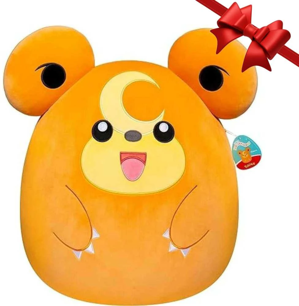 SQUISHMALLOWS POKEMON pliušinis žaislas Teddiursa, 35 cm