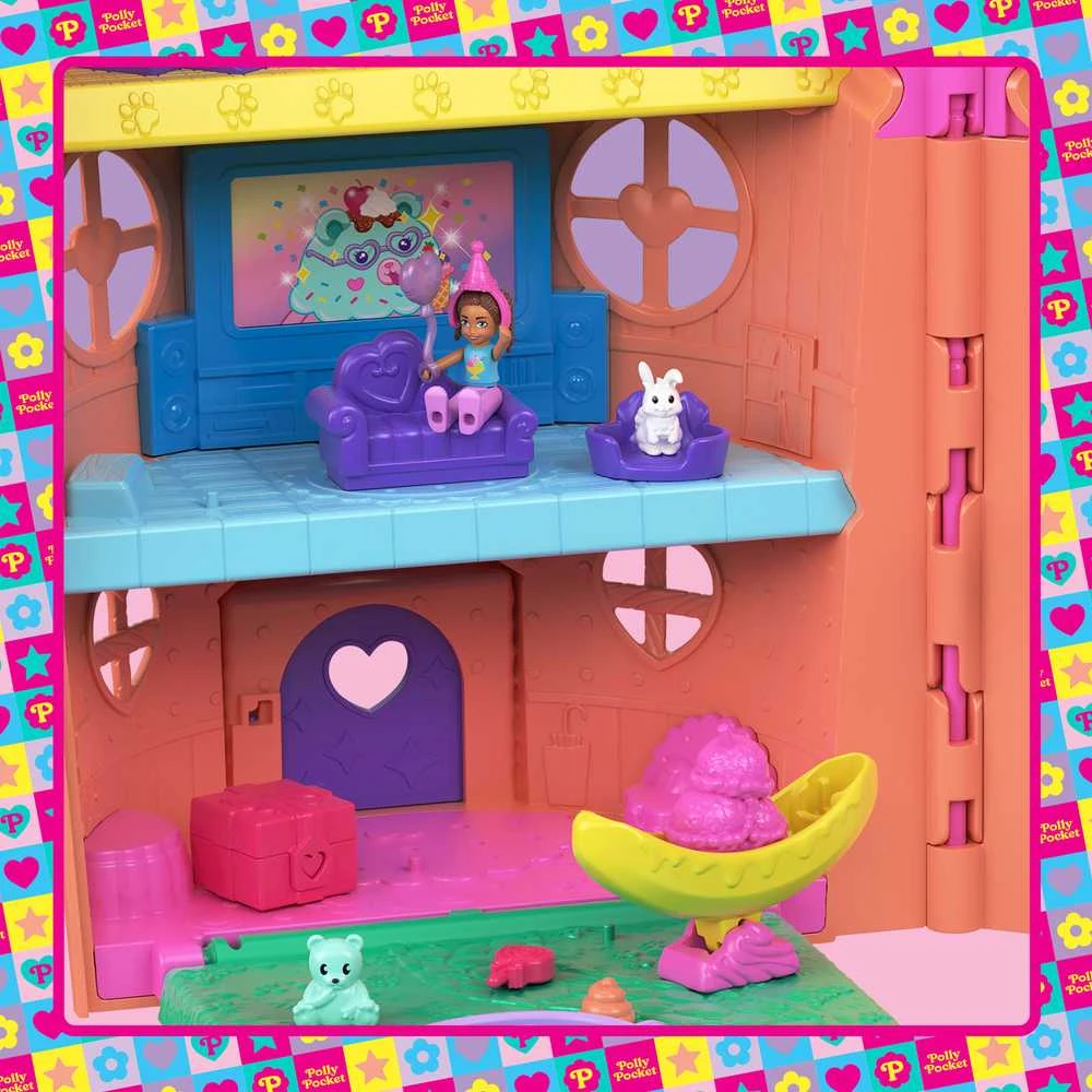 Mattel Polly Pocket Ice Cream House pramogų rinkinys (JFT91)
