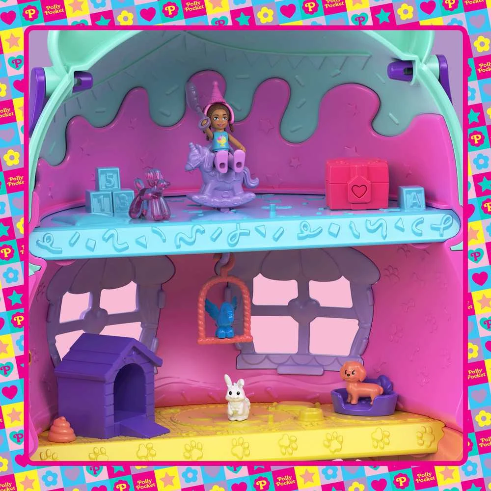 Mattel Polly Pocket Ice Cream House pramogų rinkinys (JFT91)