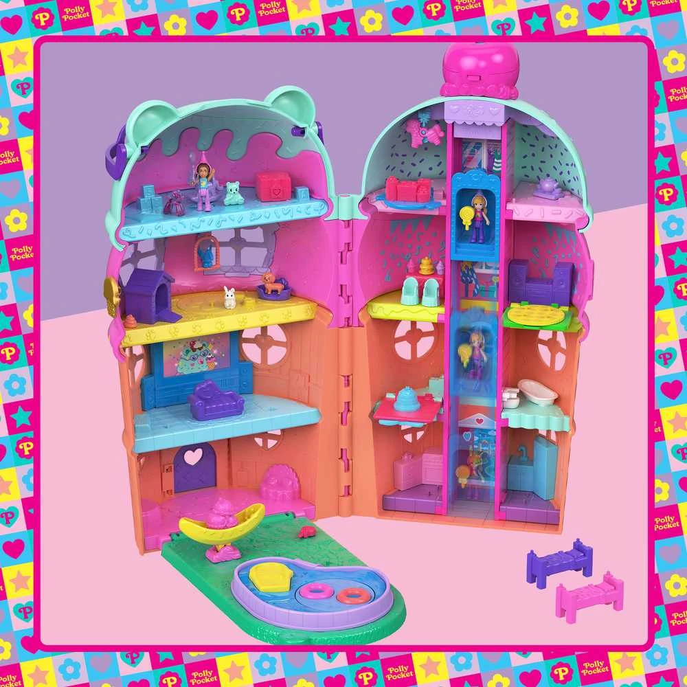 Mattel Polly Pocket Ice Cream House pramogų rinkinys (JFT91)