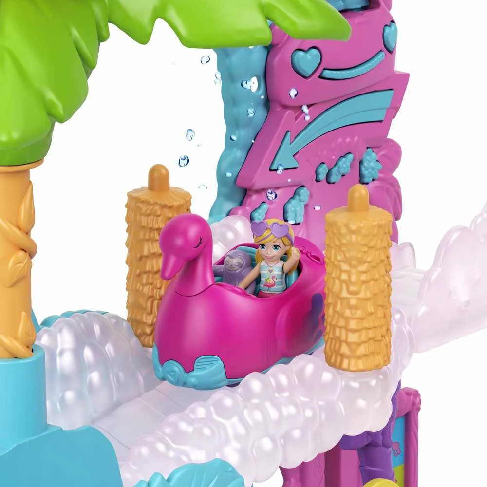 Polly Pocket Mattel Flamingo plovyklos figūrėlių rinkinys HHJ05