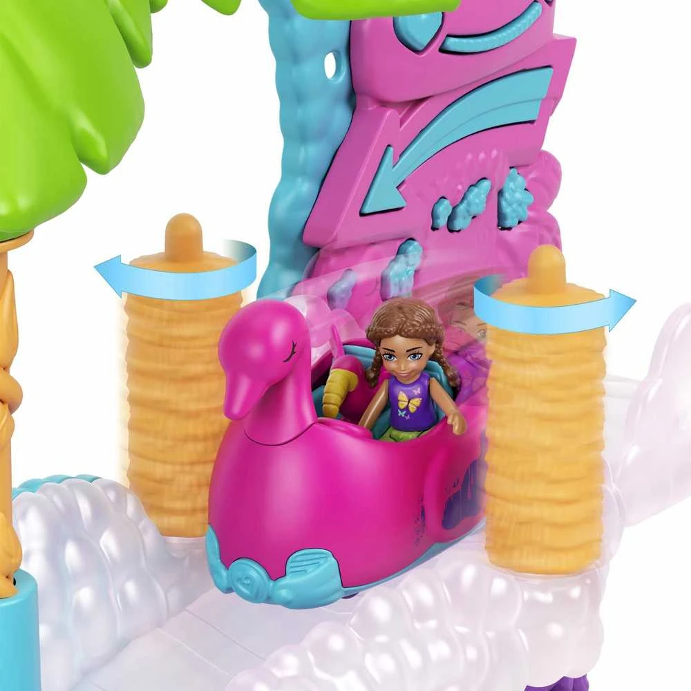 Polly Pocket Mattel Flamingo plovyklos figūrėlių rinkinys HHJ05