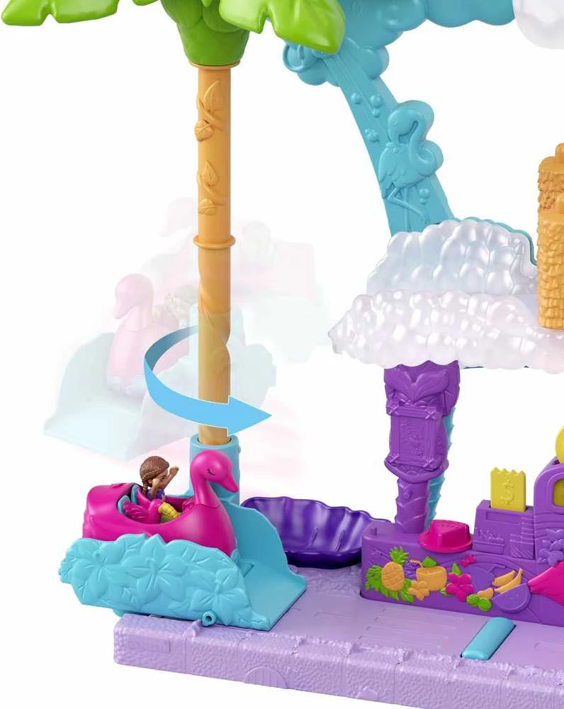Polly Pocket Mattel Flamingo plovyklos figūrėlių rinkinys HHJ05