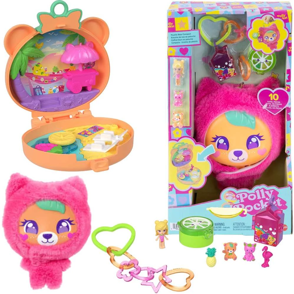 Mattel POLLY POCKET PLUSH BUDDIES pramogų rinkinys