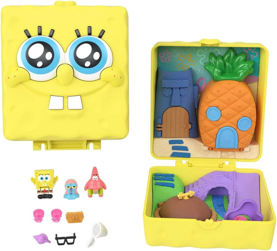 Mattel POLLY POCKET SPONGEBOB pramogų rinkinys (JKC84)