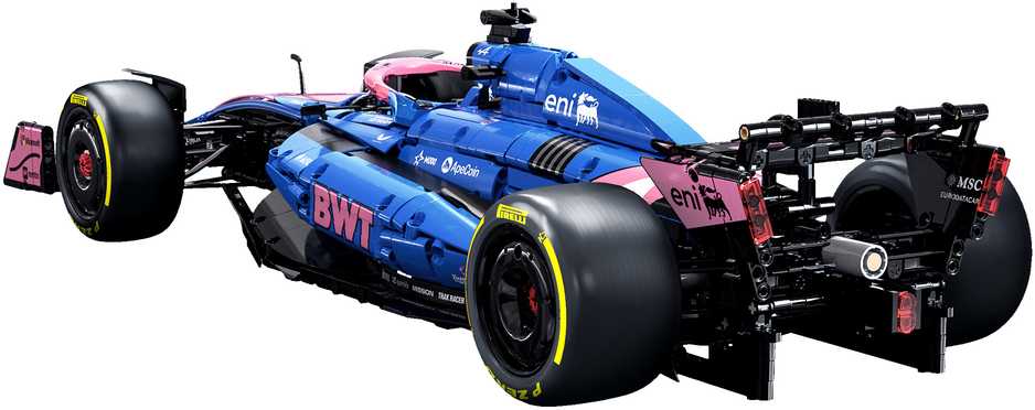 Konstruktoriaus kaladėlės CaDA Bolidas BWT Alpine F1 Team A525 Formulė 2173 elementai