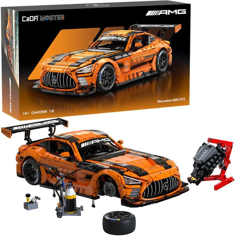 Konstruktorius CaDA Mercedes AMG GT3 1/8 (5466 dalių)
