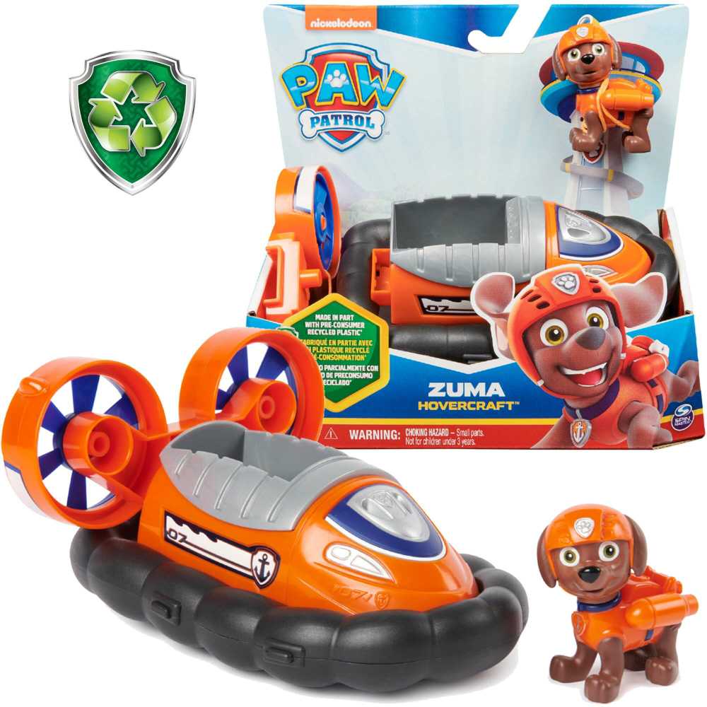 Spin Master PAW PATROL transporto priemonė Basic Sustainable Zuma, 6071225