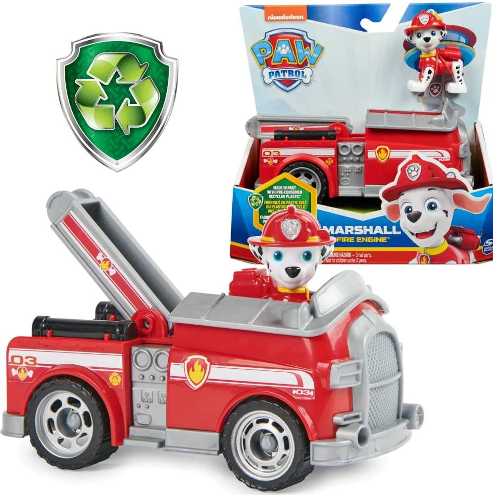 Spin Master PAW PATROL transporto priemonė Basic Sustainable Marshall, 6071209