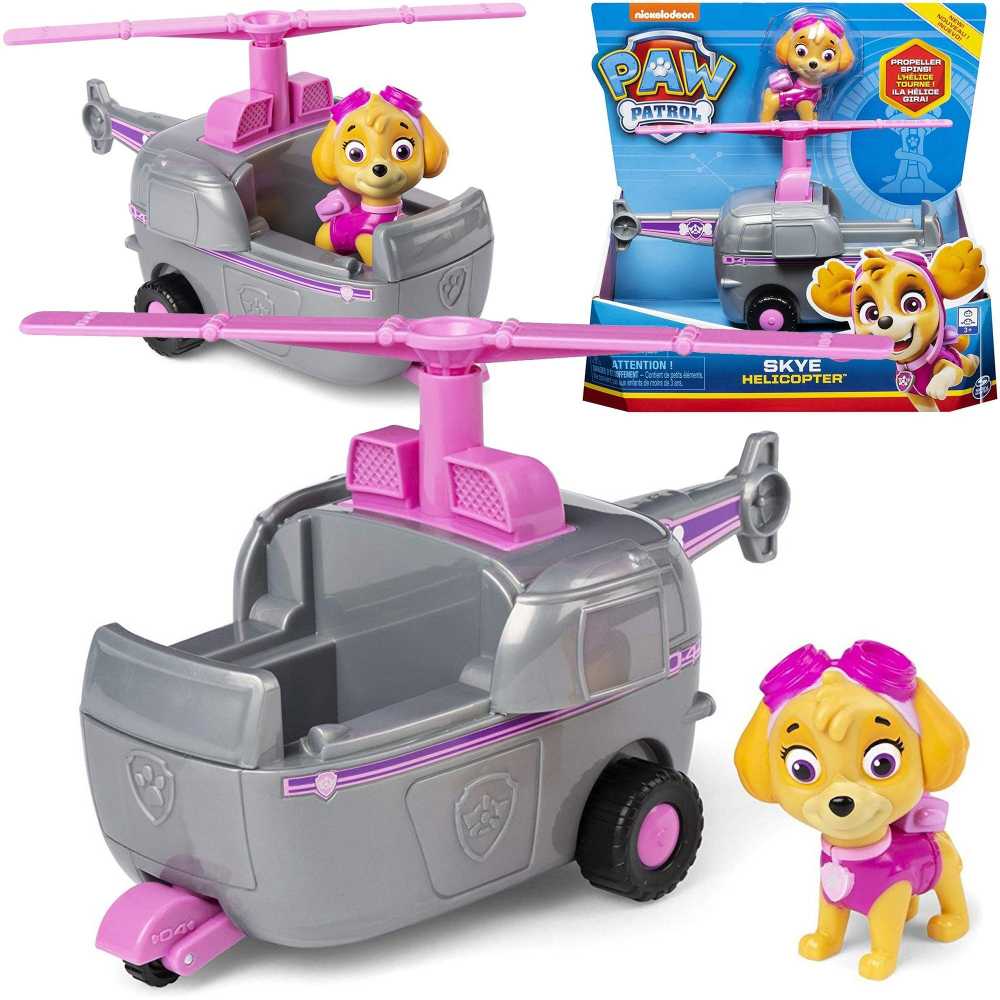 Spin Master PAW PATROL SKYE GELBĖJIMO TRANSPORTO PRIEMONĖ + ŠUNS FIGŪRA
