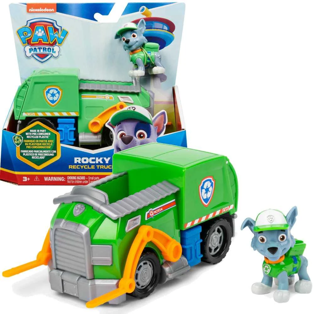 Spin Master PAW PATROL transporto priemonė Basic Sustainable Rocky, 6071213