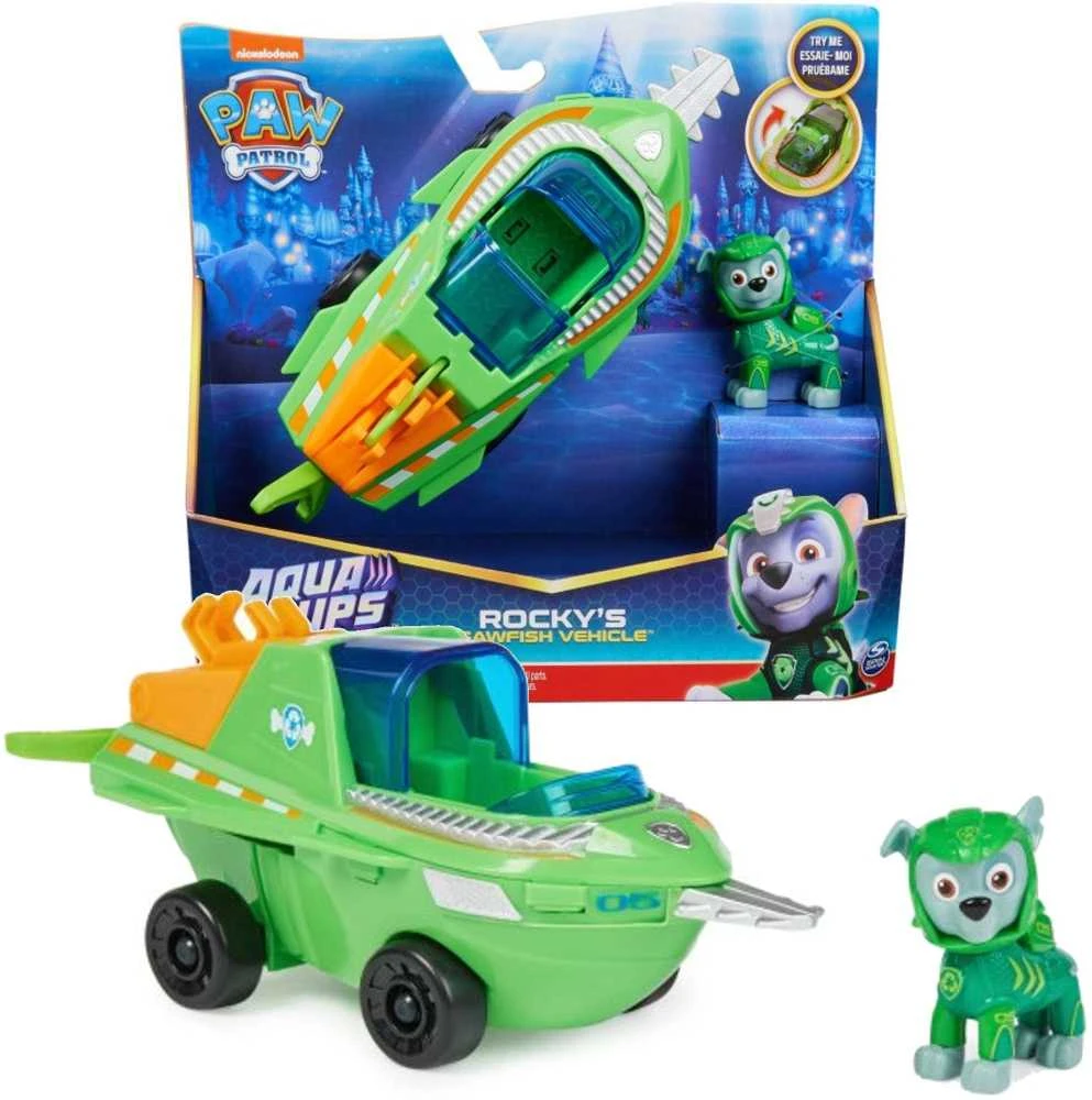 Spin Master PAW PATROL transporto priemonė Aqua Theamed Rocky, 6066142